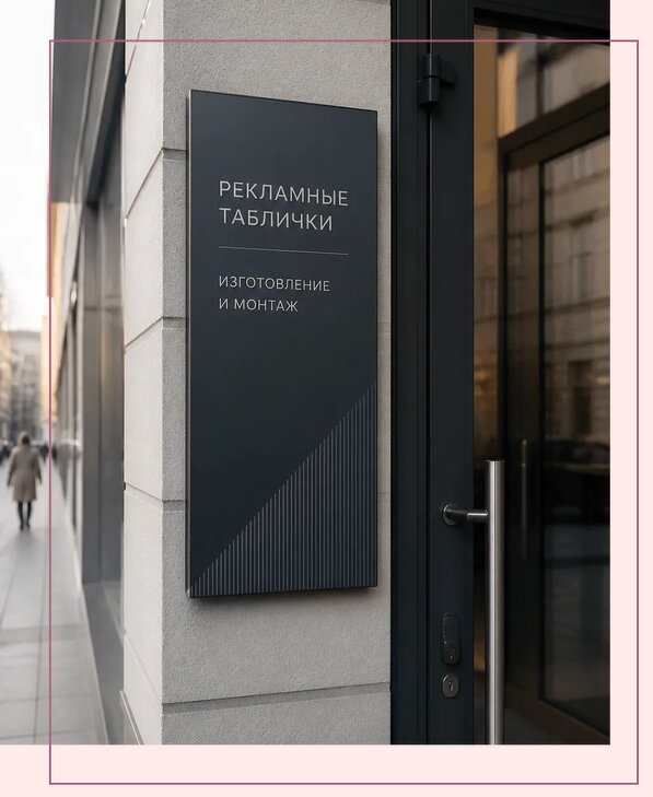 Рекламные таблички в Волгограде по цене от 4676 р. | Аванза-Влг