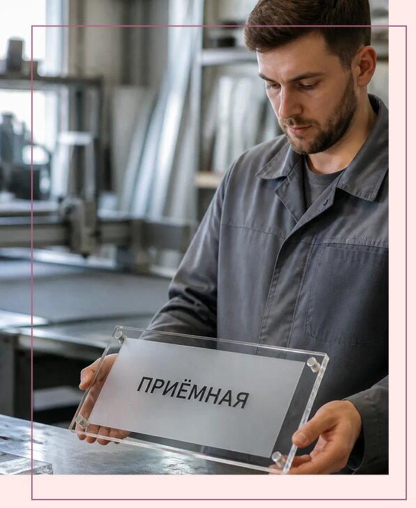 Таблички из оргстекла на заказ в Волгограде от 4052 р. | Аванза-Влг