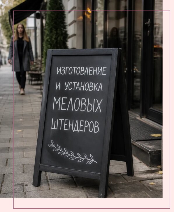 Меловые штендеры в Волгограде по цене от 6754 р. | Аванза-Влг